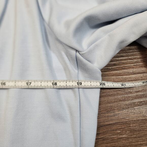 Miller Wendt Blue Open Front Blazer M Stretch Preppy Classic Office - Picture 4 of 8